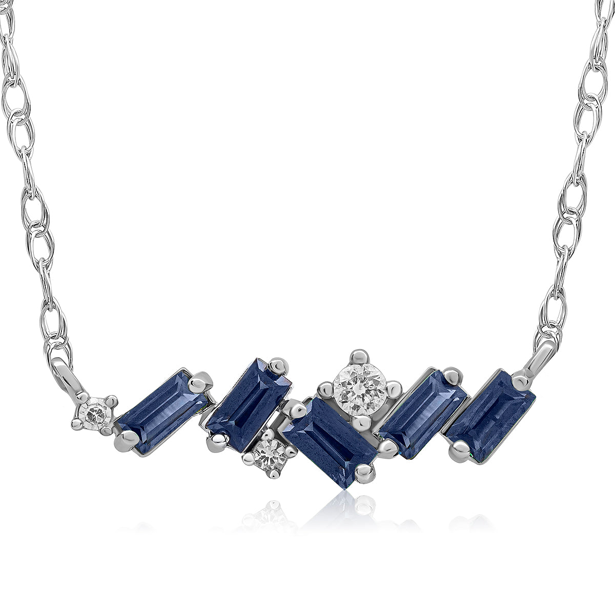 COLLAR PANAMÁ DIAMANTES Y ZAFIROS - Centeralia Plus S.L