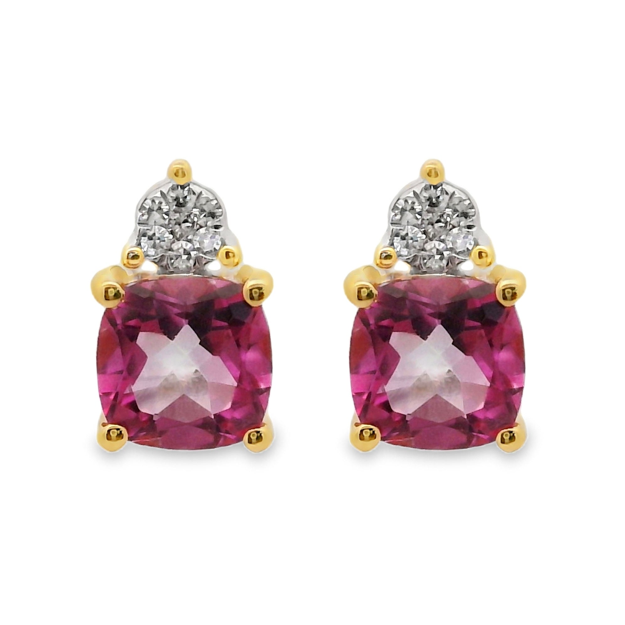 PENDIENTES 18KT 14 BRILLANTES 2 TOPACIOS - Centeralia Plus S.L