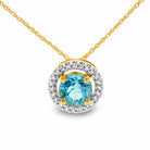 COLGANTE 18KT 23 BRILLANTES 1 TOPACIO - Centeralia Plus S.L