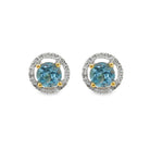 PENDIENTES 18KT 40 BRILLANTES 2 TOPACIOS - Centeralia Plus S.L