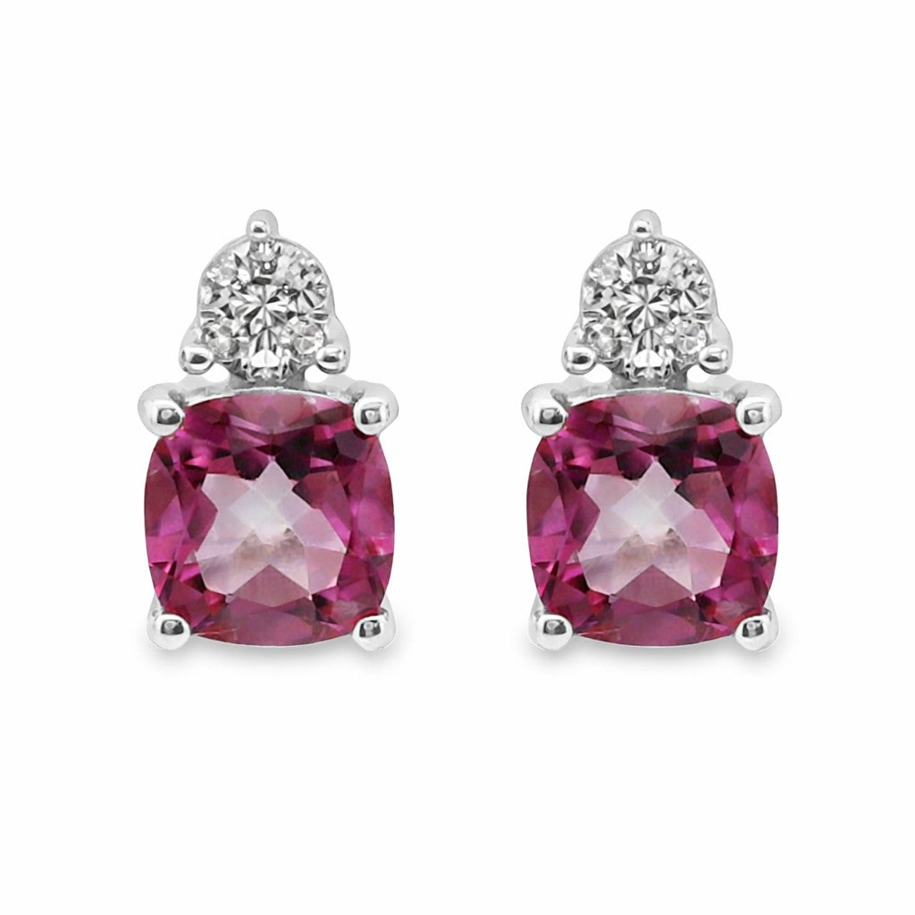 PENDIENTES 18KT 14 BRILLANTES 2 TOPACIOS - Centeralia Plus S.L