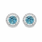 PENDIENTES 18KT 40 BRILLANTES 2 TOPACIOS - Centeralia Plus S.L