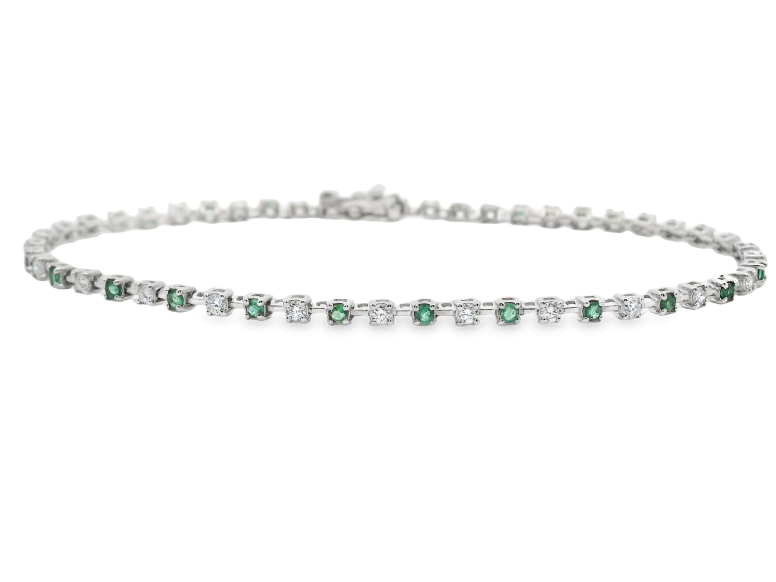 PULSERA 18KT 25 BRILLANTES 25 ESMERALDAS - Centeralia Plus S.L